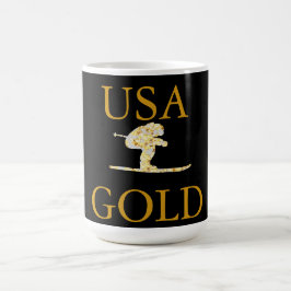 Skifahrer Kaffeetasse