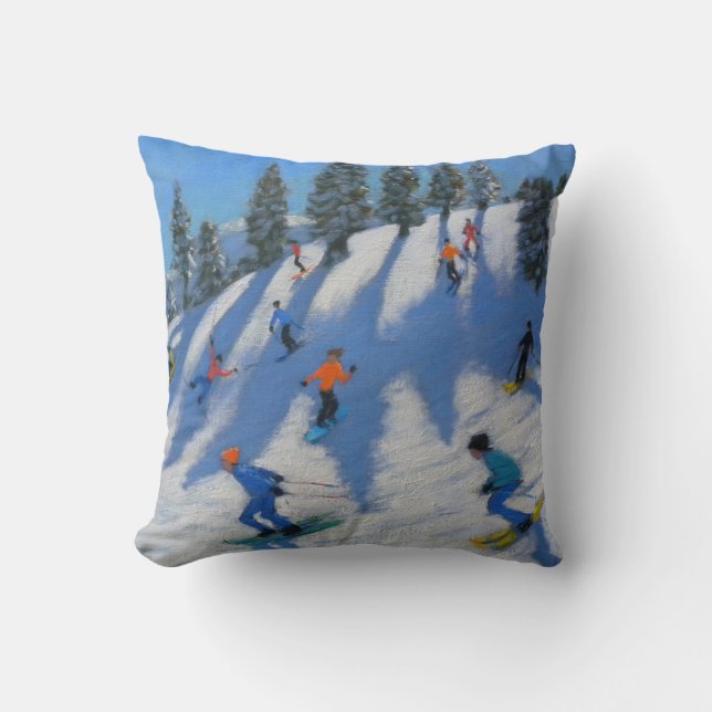 Skifahrer Lofer 2010 Kissen (Vorderseite)