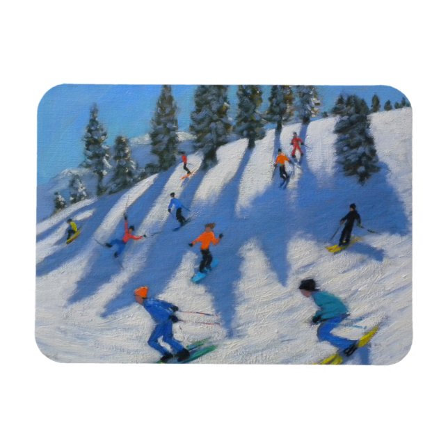 Skifahrer Lofer 2010 Magnet (Horizontal)