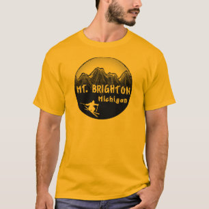 Skifahrer Mt. Brighton Michigan T-Shirt