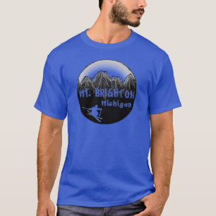 Skifahrer Mt. Brighton Michigan T-Shirt