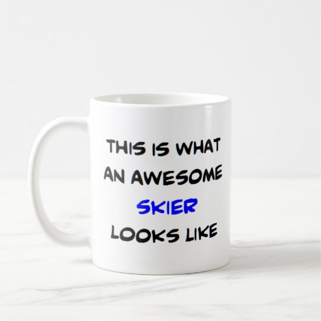Skifahrer, phantastisch kaffeetasse (Links)
