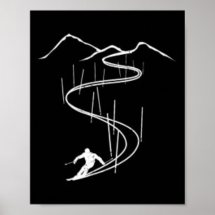 Skifahrer Poster