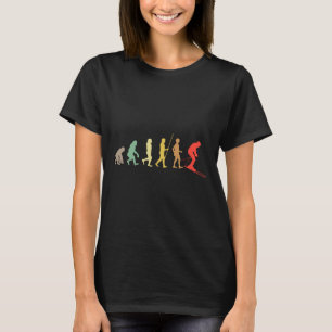 Skifahrer Retro Skifahren Skifahren Abfahrt Winter T-Shirt