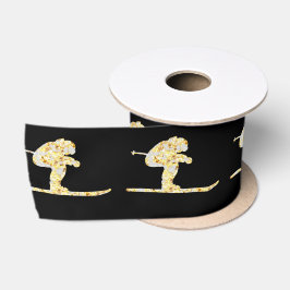 Skifahrer Satinband