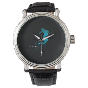 Skifahrer, Ski, Japanisch Armbanduhr