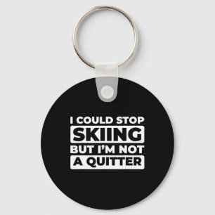 Skifahrer Ski - Wintersport Skifahren Schlüsselanhänger