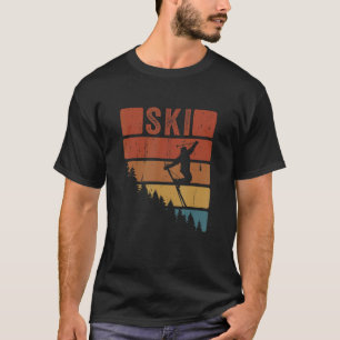 Skifahrer Skifahren Vintage Wintersport Skifahren T-Shirt