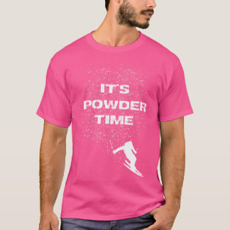 Skifahrer Skifahren Wintersport T-Shirt