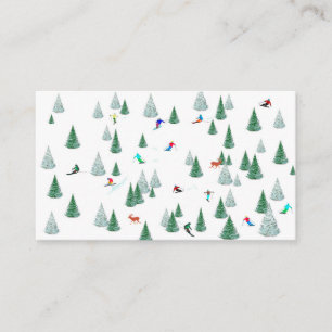 Skifahrer Skipiste Abfahrt Skiausrüstung Skipass Begleitkarte