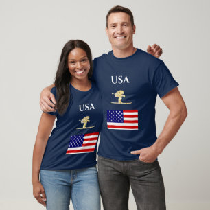 Skifahrer T-Shirt