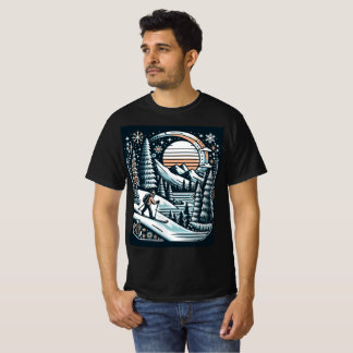 Skifahrer und Winter T-Shirt