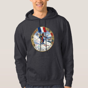 Skifahrer Val d'Isère, Frankreich, Mann Hoodie