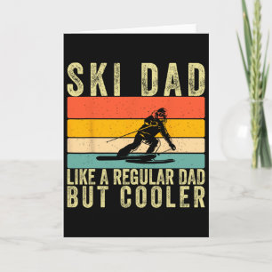 Skifahrer Vater Skifahren Design Vatertag Für Ski Karte