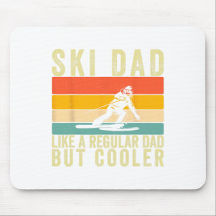 Skifahrer Vater Skifahren Design Vatertag für Ski- Mousepad