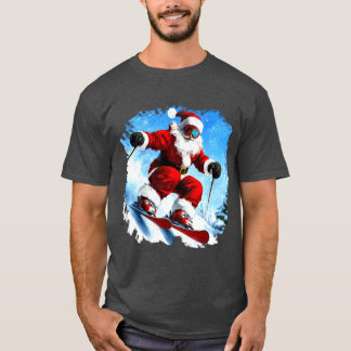 Skifahrer Weihnachts T-Shirt