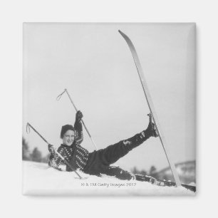 Skifahrerin 2 magnet