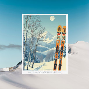 Skiferien-Postkarte Whiteface New York Postkarte