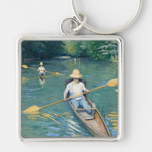 Skiffs durch Gustave Caillebotte Schlüsselanhänger