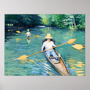 Skiffs, Kunstwerke von Gustave Caillebotte Poster
