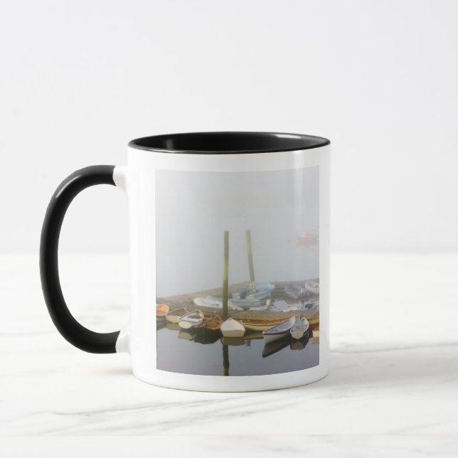 Skiffs und Morgennebel im Südwesthafen, Tasse (Links)
