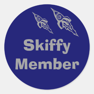 Skiffy Member, U Runder Aufkleber
