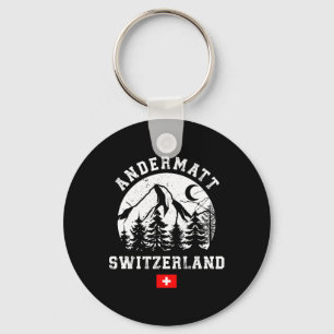 Skigebiet Andermatt Schweiz Alpen Alpinski Schlüsselanhänger