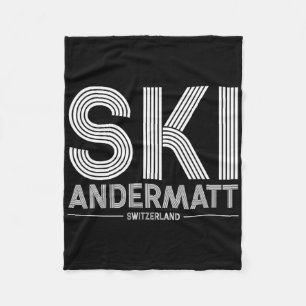 Skigebiet Andermatt Schweizer Alpen Skifahren Schw Fleecedecke