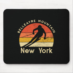 Skigebiet Belleayre Mountain New York Vintage Mousepad