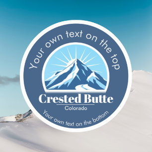 Skigebiet Crete Butte Colorado usa Aufkleber