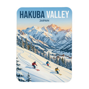 Skigebiet Hakuba Valley Japan Magnet