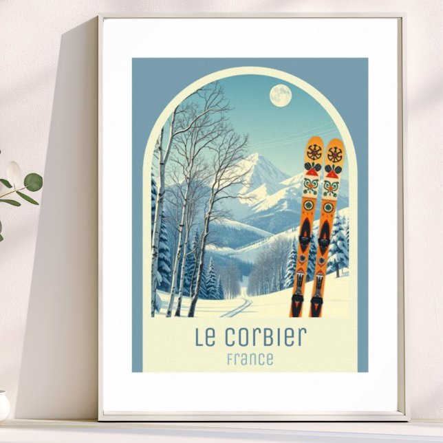 Skigebiet Le Corbier Frankreich  Poster (Von Creator hochgeladen)