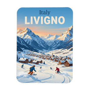 Skigebiet Livigno Italien Magnet