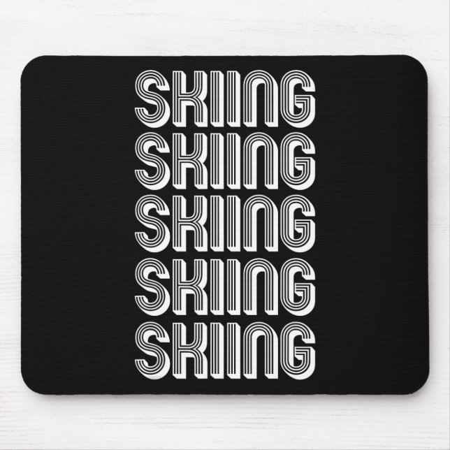 Skigebiet Lover 1 Mousepad (Vorne)