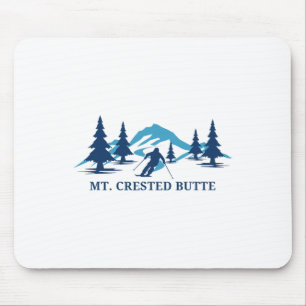 Skigebiet Mt. Crested Butte Colorado Skifahren Ski Mousepad