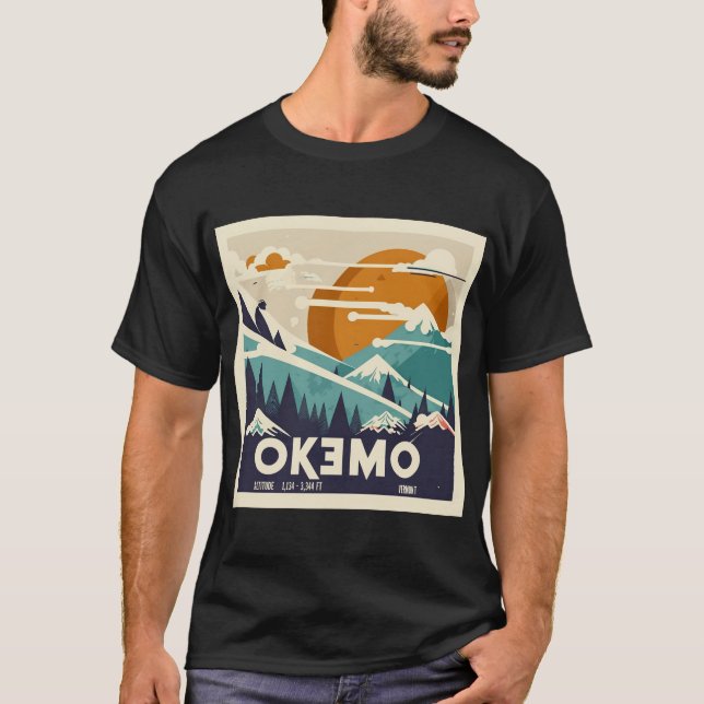 Skigebiet Okemo T-Shirt (Vorderseite)