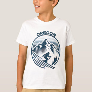 Skigebiet Oregon Winterski T-Shirt