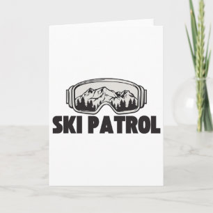 Skigebiet Patrol Winter Skifahren Goggles Bergtour Karte