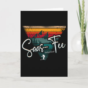 Skigebiet Saas-fee Schweizer Alpen Alpin-Ski Schwe Karte