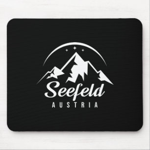Skigebiet Seefeld Österreich Skifahren Snowboarden Mousepad