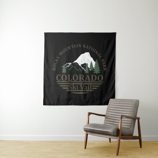 Skigebiet Vail Colorado Wandteppich (Beispiel)