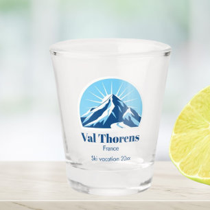 Skigebiet Val Thorens Frankreich Schnapsglas