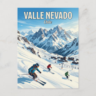 Skigebiet Valle Nevado Chile Postkarte