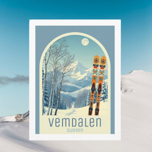Skigebiet Vemdalen Härjedalen Schweden Postkarte