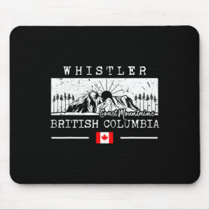 Skigebiet Whistler Mountain Kanada Skifahren Briti Mousepad