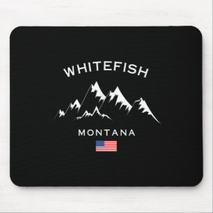 Skigebiet Whitefish Montana Rocky Mountains Skiin Mousepad