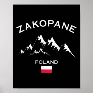 Skigebiet Zakopane Polen Tatra-Gebirge Skifahren  Poster
