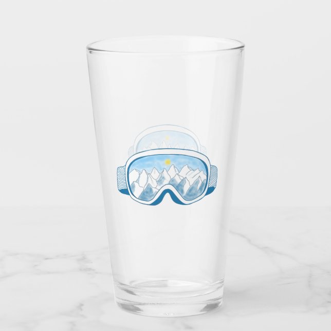 Skigelände Glas (Vorderseite)