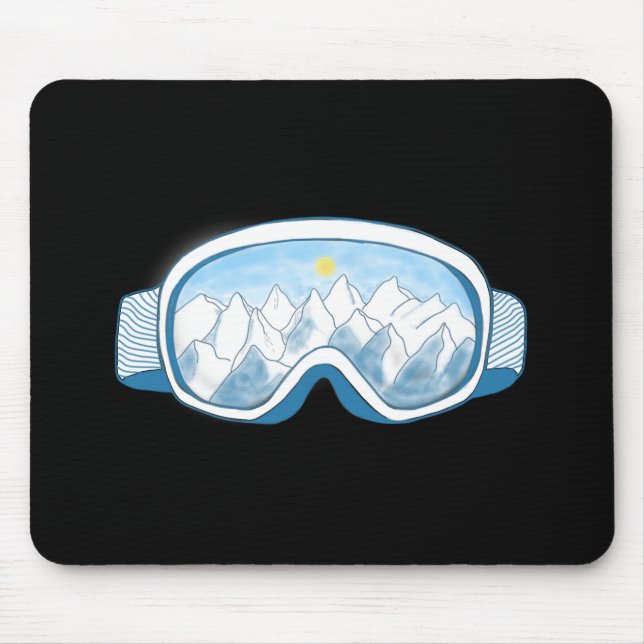 Skigelände Mousepad (Vorne)