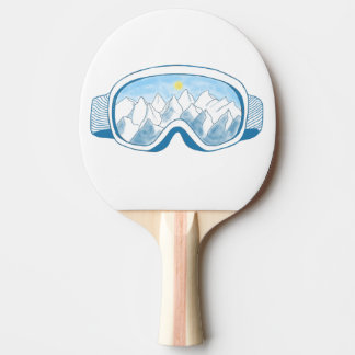 Skigelände Tischtennis Schläger